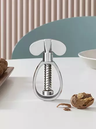 ALESSI | Nussknacker Farfalla 11cm Edelstahl / Weiss | 